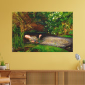 JOHN EVERETT MILLAIS - OPHELIA - 1851-1852 - CANVAS AFDRUK (Insitu (Woonkamer))