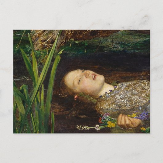John Everett Millais - Ophelia Briefkaart (Voorkant)