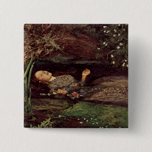 John Everett Millais Ophelia Button (Voorkant)