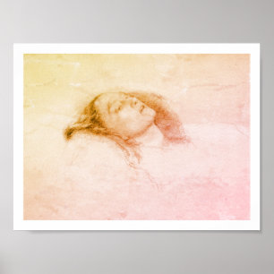 John Everett Millais - Ophelia (concept studie) Poster