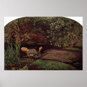 John Everett Millais - Ophelia Poster
