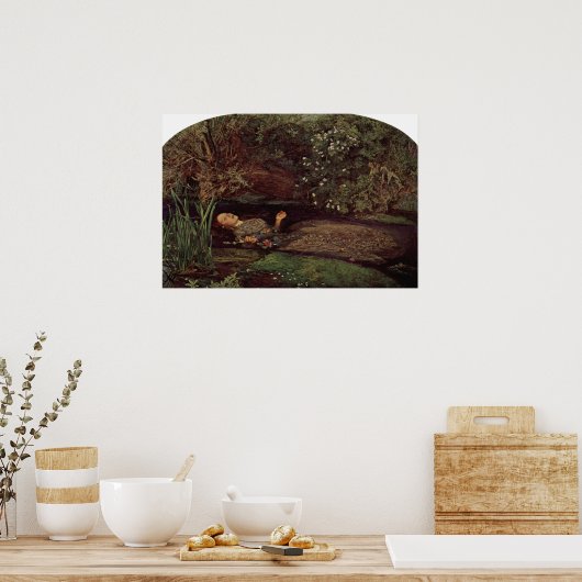 John Everett Millais - Ophelia Poster (Keuken)