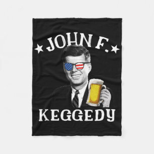 John F. Keggedy Drink President Kennedy JFK 4e van Fleece Deken
