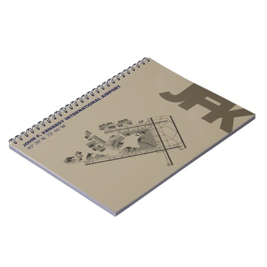 John F. Kennedy Airport (JFK) Diagram-notebook Notitieboek (Linkerzijde)