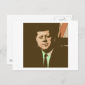 John F Kennedy Briefkaart (Voorkant / Achterkant)
