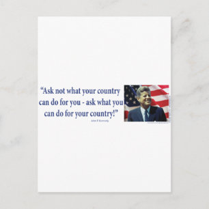 John F Kennedy Briefkaart
