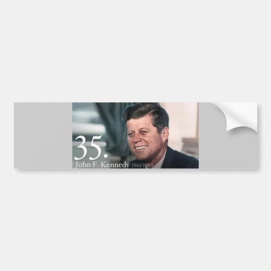 John F Kennedy Bumpersticker (Voorkant)