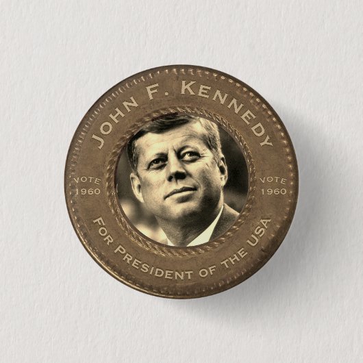 John F. Kennedy Campaign Button (Voorkant)