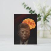 John F. Kennedy en de rode maan Briefkaart (Staand voorkant)