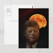 John F. Kennedy en de rode maan Briefkaart (Voorkant / Achterkant)