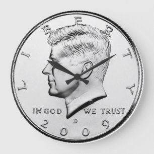 John F. Kennedy Half-Dollar Grote Klok