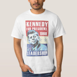 John F. Kennedy Historic President Campaign Poster T-shirt