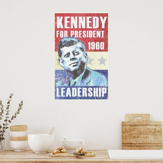 John F. Kennedy Historische president Poster (Keuken)