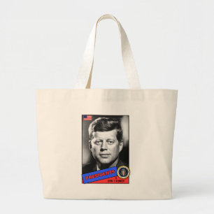 John F. Kennedy-honkaarten Grote Tote Bag