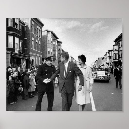 John F. Kennedy in East Boston Poster (Voorkant)