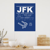 John F. Kennedy International Airport JFK Poster (Cuisine)