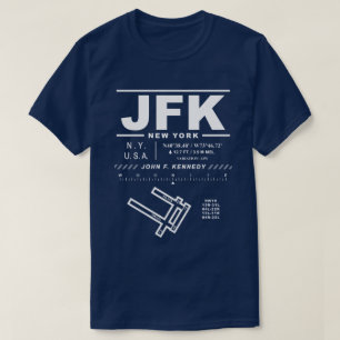 John F. Kennedy International Airport JFK T-shirt