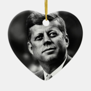 John F Kennedy Keramisch Ornament