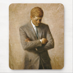 John F Kennedy Officieel portret van Aaron Shikler Muismat
