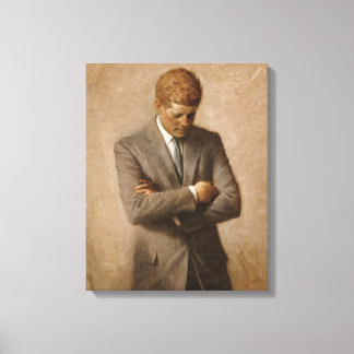 John F. Kennedy Officiële portret Canvas Afdruk