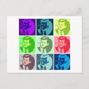 John F Kennedy Pop Art Briefkaart