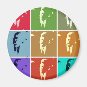 John F Kennedy Pop Art Magneet