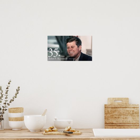 John F. Kennedy Poster (Keuken)