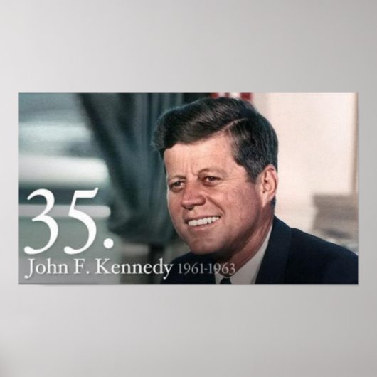John F. Kennedy Poster (Voorkant)