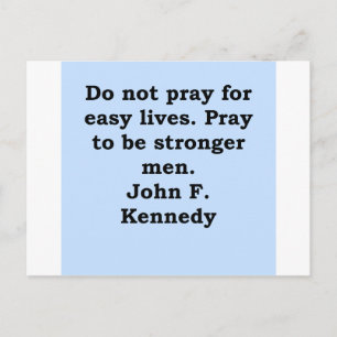 john f kennedy quote briefkaart