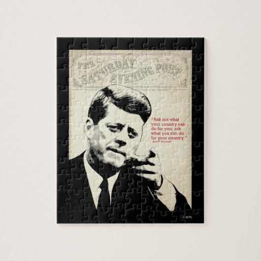 John F. Kennedy Quote Legpuzzel (Verticaal)