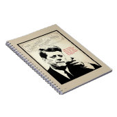 John F. Kennedy Quote Notitieboek (Rechterzijde)