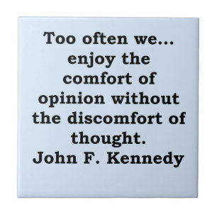 john f kennedy quote tegeltje