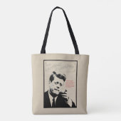 John F. Kennedy Quote Tote Bag (Achterkant)