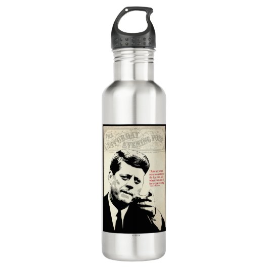 John F. Kennedy Quote Waterfles (Voorkant)