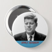 John F. Kennedy Ronde Button 4,0 Cm (Voorkant /achterkant)