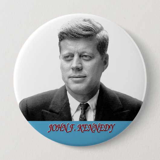 John F. Kennedy Ronde Button 4,0 Cm (Voorkant)