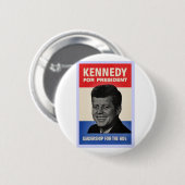 John F Kennedy Ronde Button 5,7 Cm (Voorkant /achterkant)