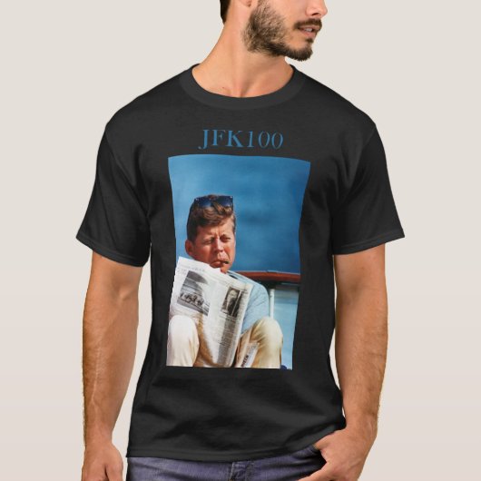 John F Kennedy Vintage JFK 100 T-shirt (Voorkant)