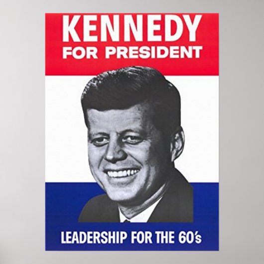 John F Kennedy voor President Poster (Voorkant)