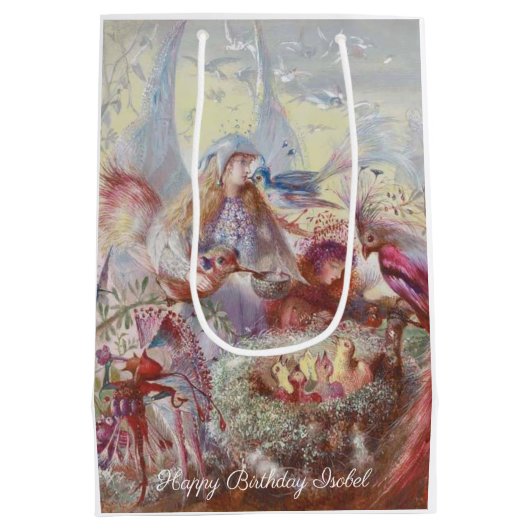 John Fitzgerald Fantasy Fine Art Fairy Medium Cadeauzakje (Achterkant)