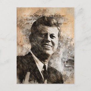 John Fitzgerald Kennedy Briefkaart