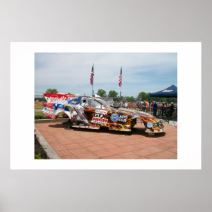 John Force Top Fuel Funny Car Poster