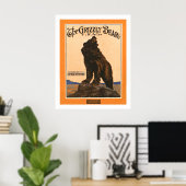 John Frew - Grizzly Beer Rag Poster (Thuiskantoor)