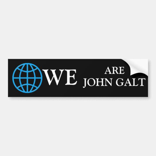 John Galt Bumpersticker (Voorkant)