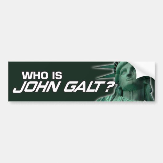 John Galt Bumpersticker (Voorkant)