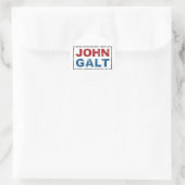 John Galt Ronde Sticker (Tas)