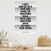 John Galt's Pledge Dot Pattern Poster (Keuken)