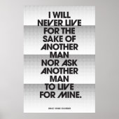 John Galt's Pledge Dot Pattern Poster (Voorkant)
