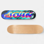 JOHN Gepersonaliseerd Graffiti Skateboard (Horizontaal)