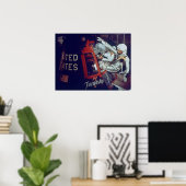 John Glenn Boards Het historische vriendschap 7 Poster (Thuiskantoor)